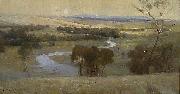 Arthur streeton Still glides the stream, and shall for ever glide china oil painting artist